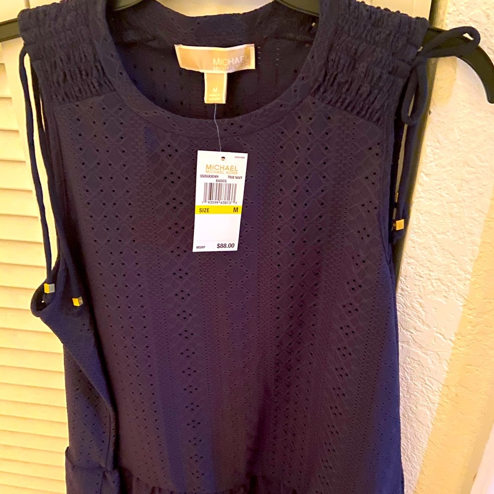 Michael Kors top medium unique navy